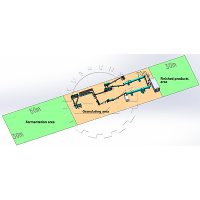 Mushroom dregs organic fertilizer granule production line for sale/ fertilizer making machines