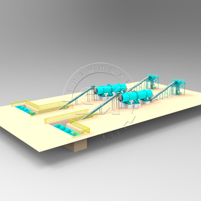 Bulk fertilizer mixing automatically machine for continuous mixing several kinds of fertilizer granules
