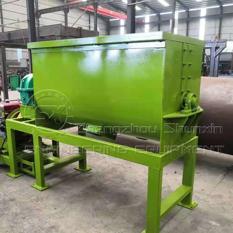 Horizontal mixer for fertilizer powder blending be used for the