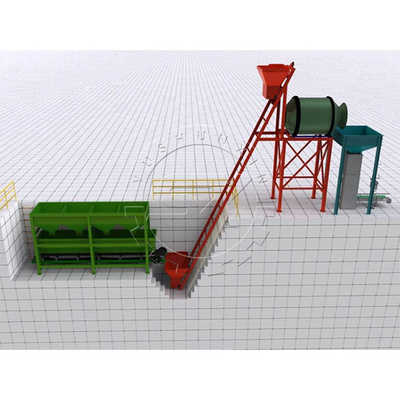 China supplier bb fertilizer mixing production line/ fertilizer making machine for sale