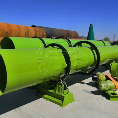Special high-efficiency rotary drum cooler for chicken manure fertilizer processing line