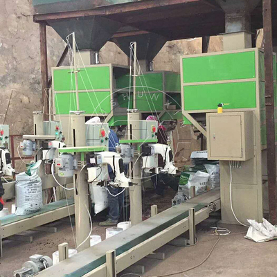 high speed automatic stainless steel 50kg feed bagging automatic pouch fertilizer packing scale machine