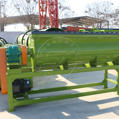 China supplier poultry manure bio fertilizer horizontal mixer machine for sale