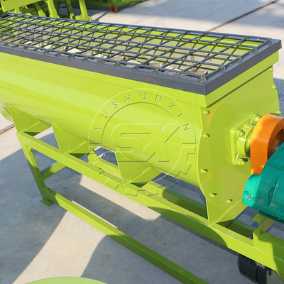 China supplier poultry manure bio fertilizer horizontal mixer machine for sale