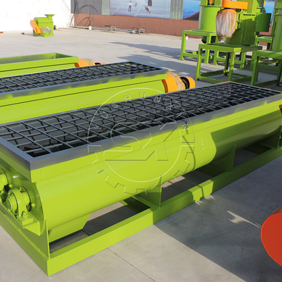 Double-shaft horizontal fertilizer mixer for sale