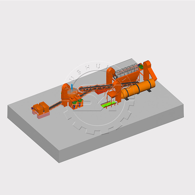 Shunxin ammonium sulphate and mono ammonium phosphate chemical fertilizer granulating production line machinery