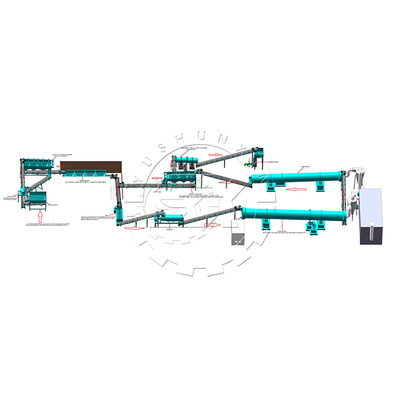 Cow dung fertilizer pellet machine npk compound fertilizer production line/ fertilizer making machine