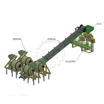 8-10 ton per hour horizontal organic fertilizer and npk compound fertilizer blender