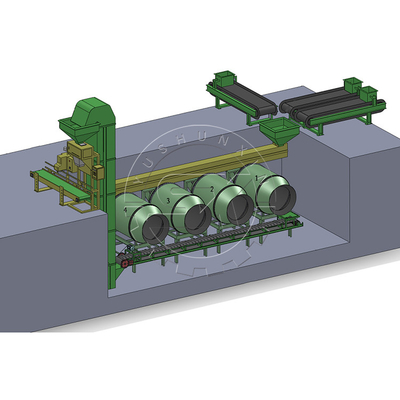 8-10 ton per hour horizontal organic fertilizer and npk compound fertilizer blender
