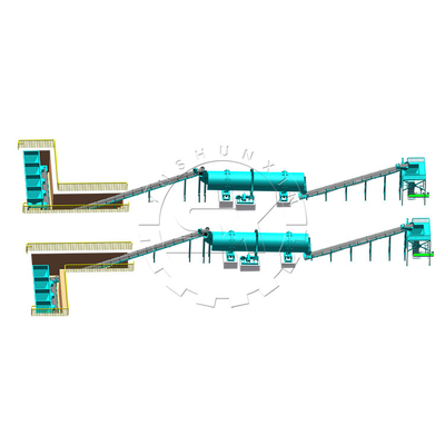 8-10 ton per hour horizontal organic fertilizer and npk compound fertilizer blender