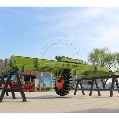 Farm use organic fertilizer compost machine for sale/ wheel type compost turner