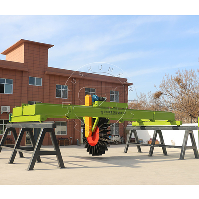 Farm use organic fertilizer compost machine for sale/ wheel type compost turner