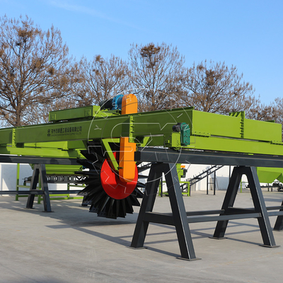 Farm use organic fertilizer compost machine for sale/ wheel type compost turner