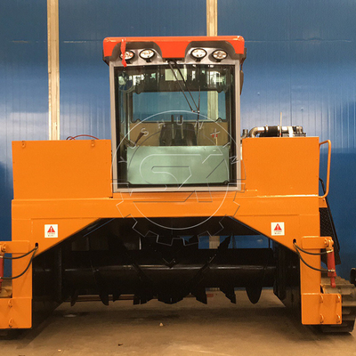 Cow dung fermentation machine crawler type composting vehicle manufacturer from China